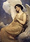 Figure Classic Paintings - Winged Figure by Abbott Handerson Thayer